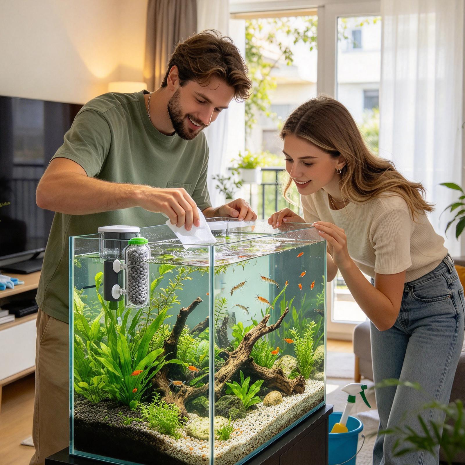 Aquarium Planted Tank Filter - Zuurstofverspreider voor aquarium, spatwaterdichte zuurstoffilterkap, zuurstofbelkap