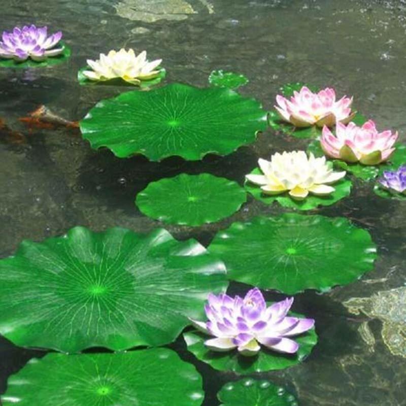 Aquarium Moss - 2026 Kunstmatige Waterlelie Lotusblad Zonder Bloem