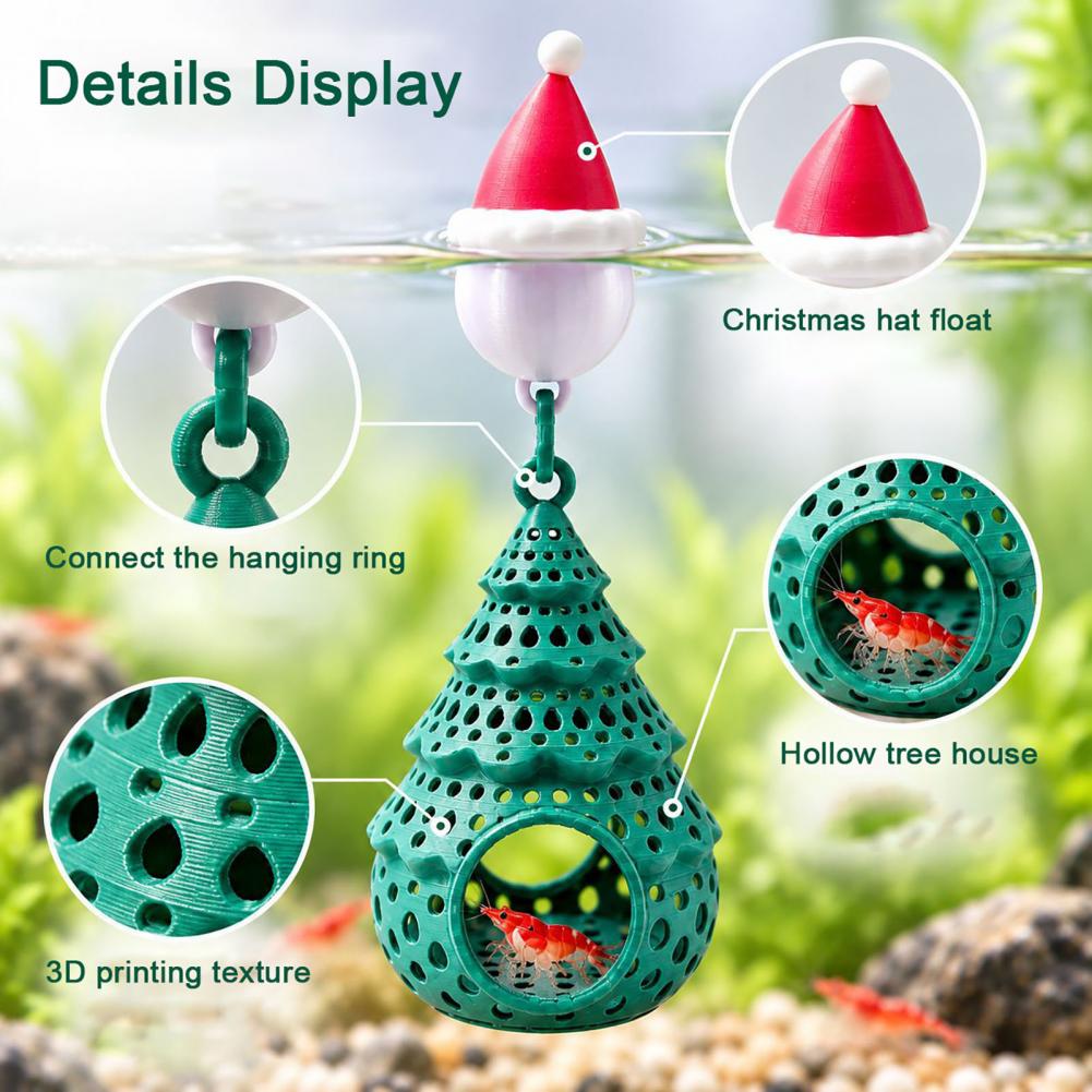 Aquarium Moss - Drijvende aquariumdecoratie voor vissen, hangende aquariedecoratie,