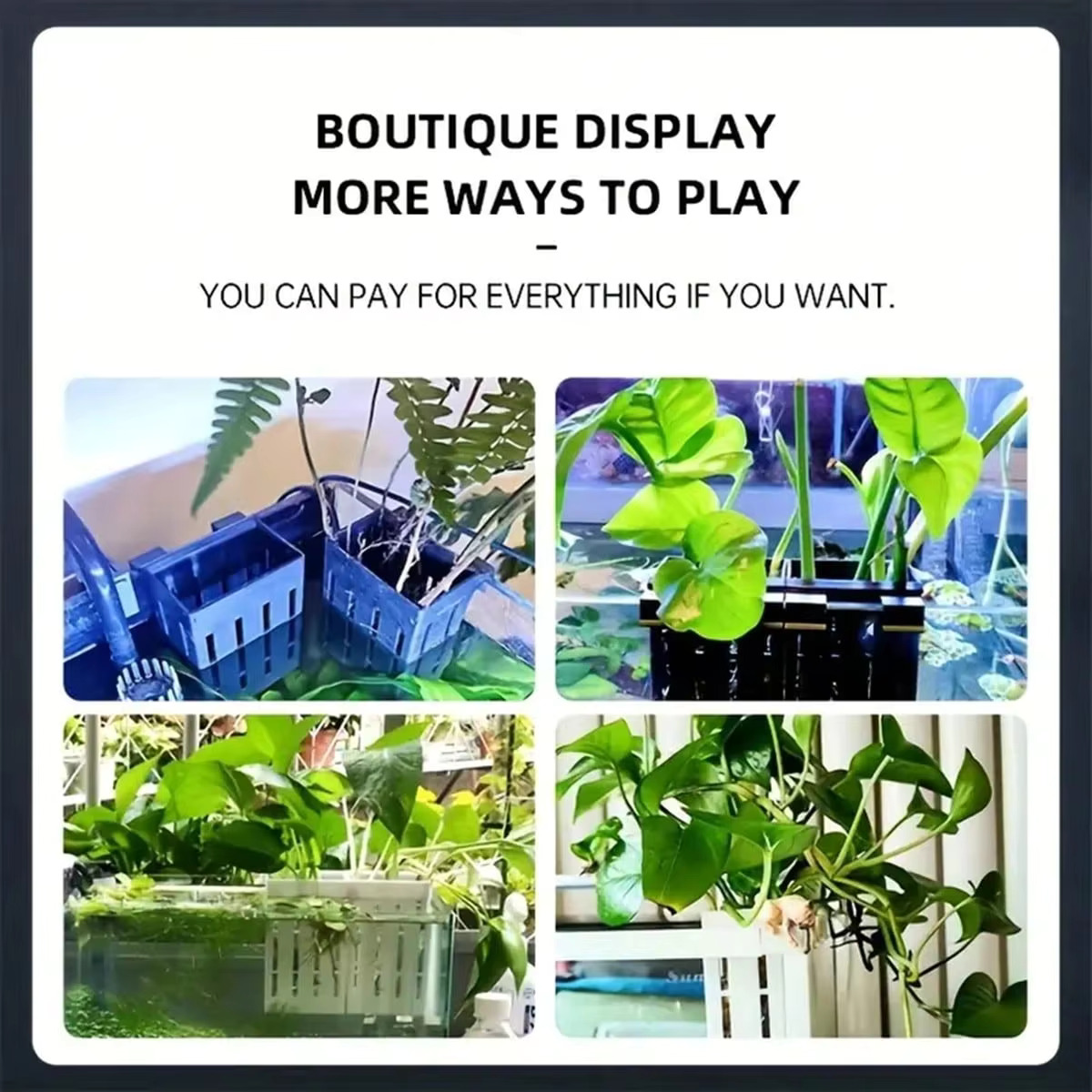 Aquariumplantenhouder, zwarte  - Aquarium Plant Holder recensie en prijs