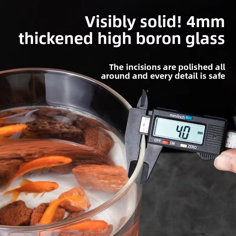 Rond glazen aquarium van 15 li - Live Plant Aquarium recensie en prijs