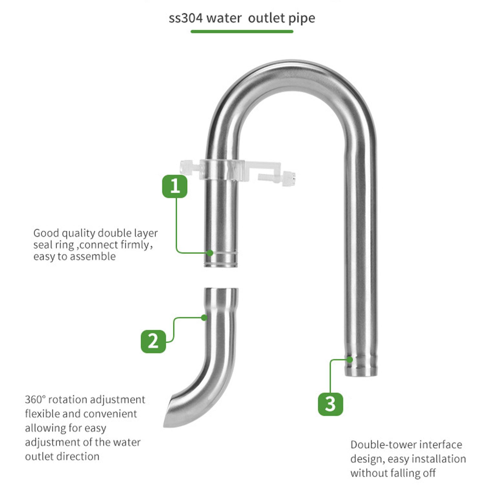 RVS aquarium Lily Pipe-set, le - Aquarium Planted Tank Filter recensie en prijs