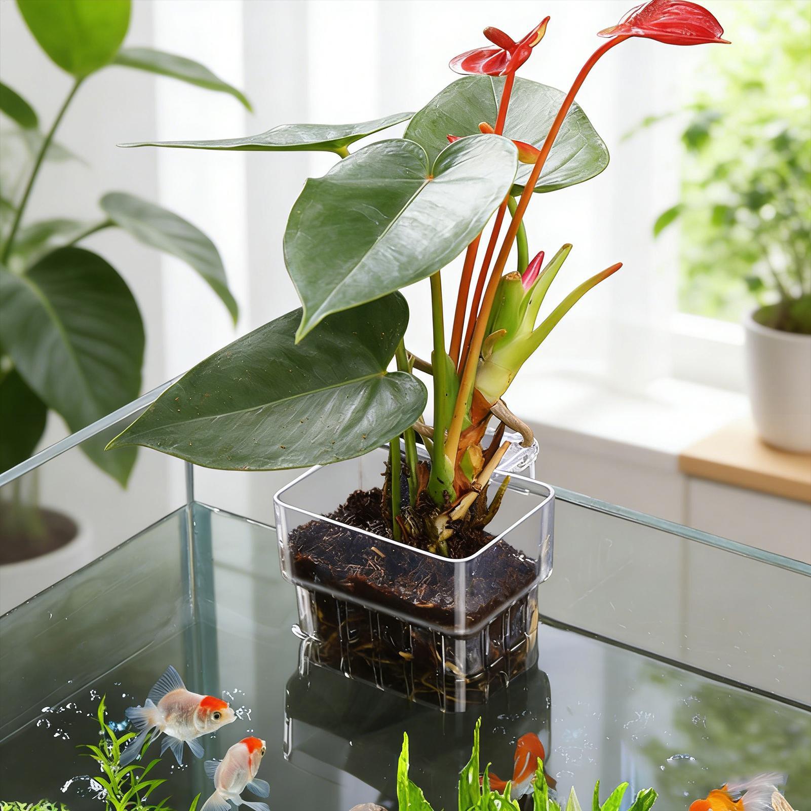 Aquariumplantenmand Transparan - Aquarium Plant Holder recensie en prijs