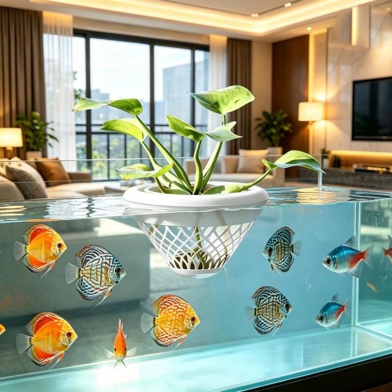 Hydroponische drijvende plante - Plant Aquarium Pot recensie en prijs