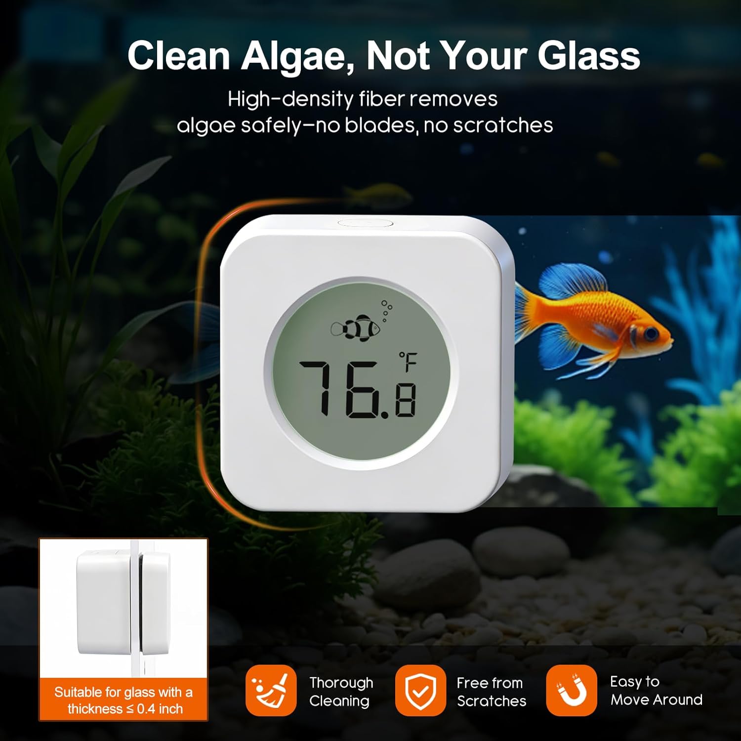 Aquarium magnetische reiniger  - Planted Aquarium Cleaning recensie en prijs