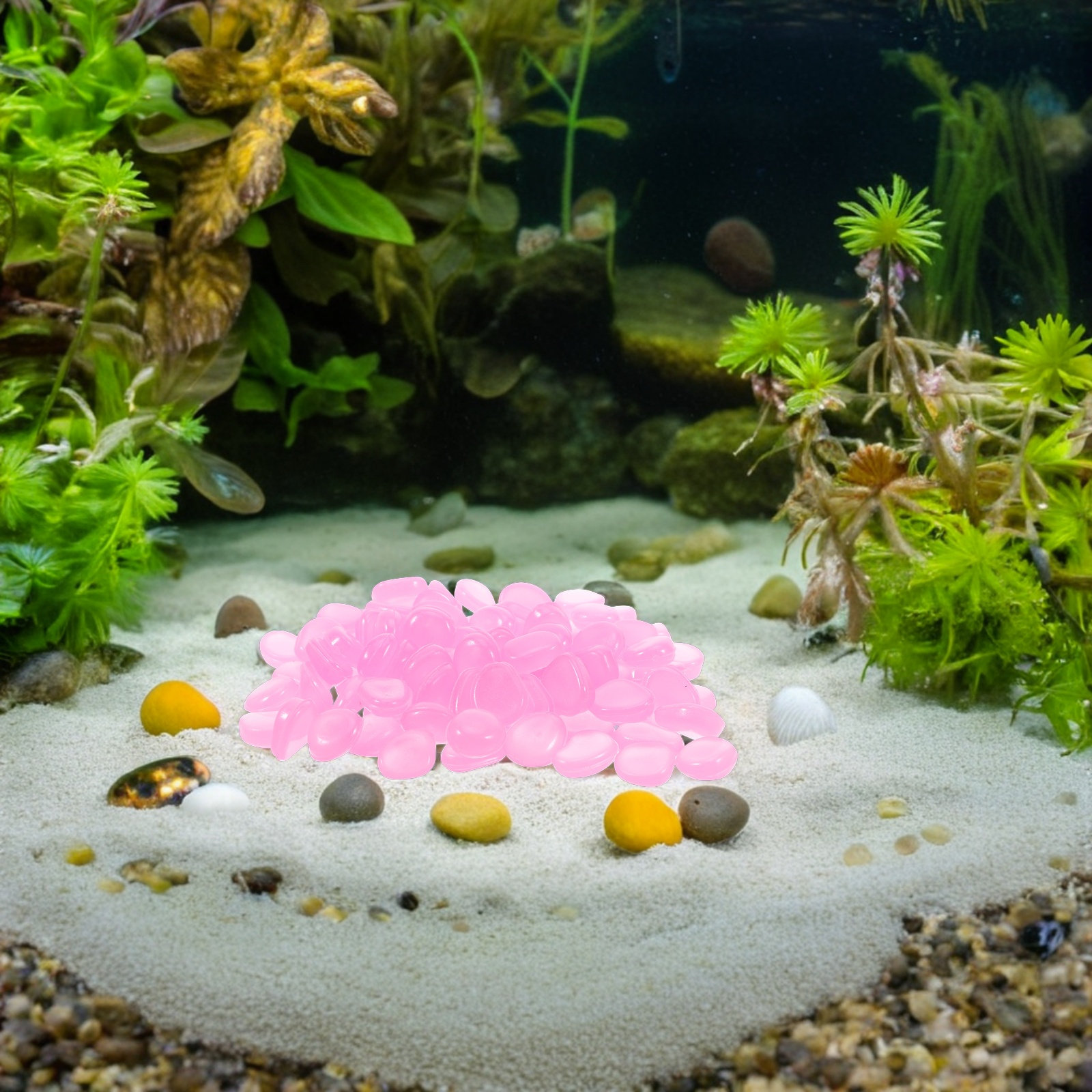 Zelflichtende harsstenen voor  - Plant Aquarium Pot recensie en prijs